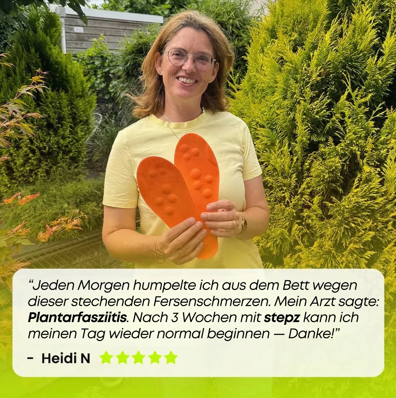 Entlastungssohlen bei Fersenschmerzen & Plantarfasziitis