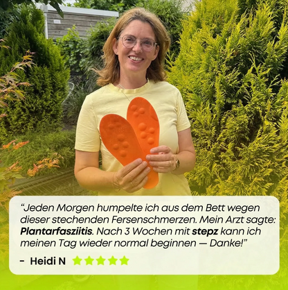 Entlastungssohlen bei Fersenschmerzen & Plantarfasziitis
