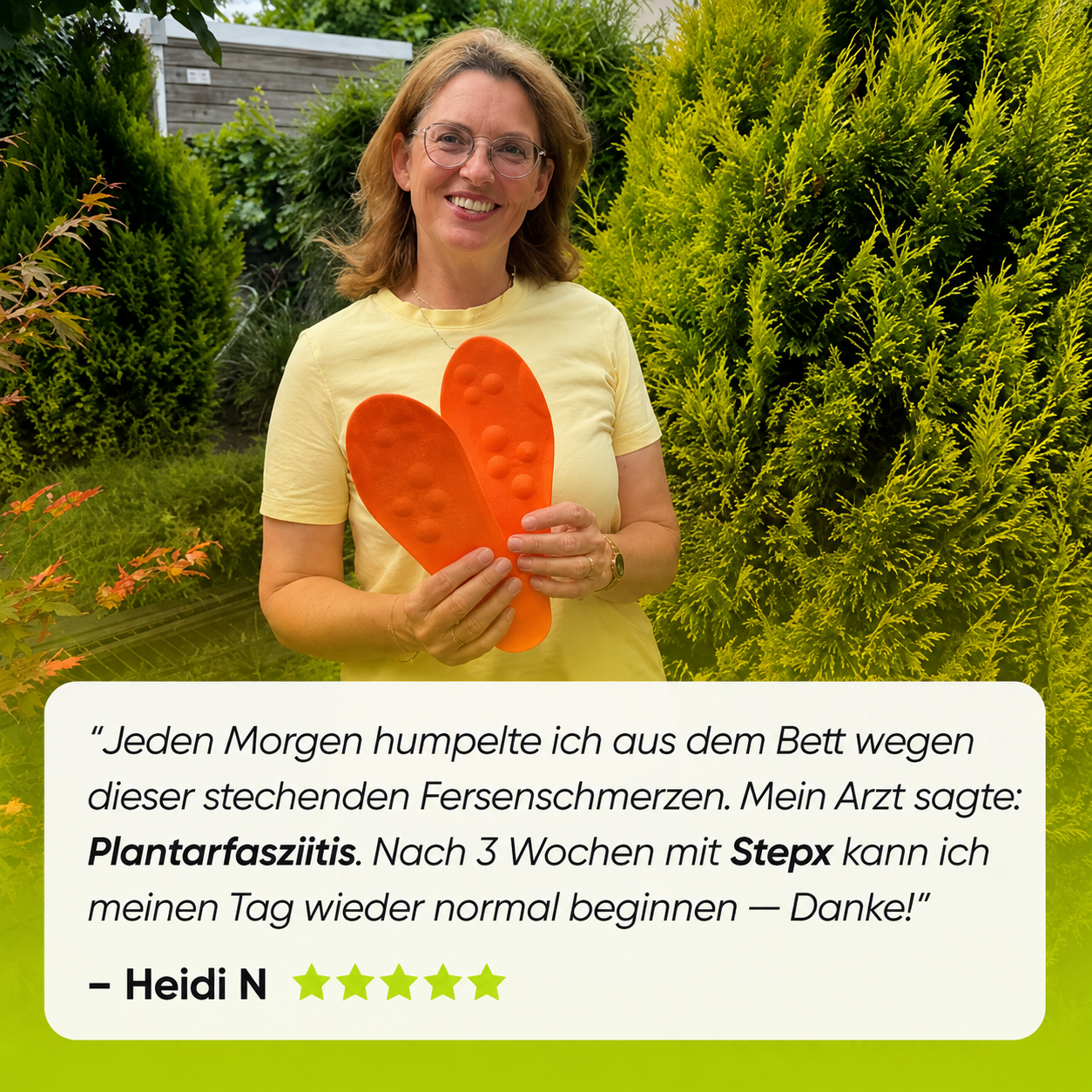 Entlastungssohlen bei Fersenschmerzen & Plantarfasziitis