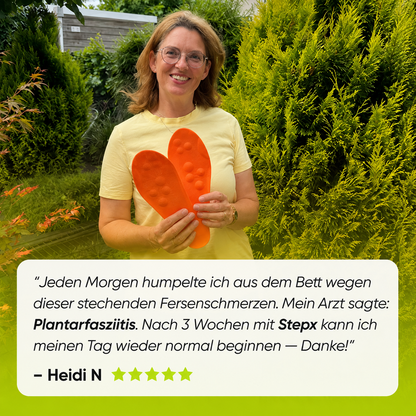 Entlastungssohlen bei Fersenschmerzen & Plantarfasziitis
