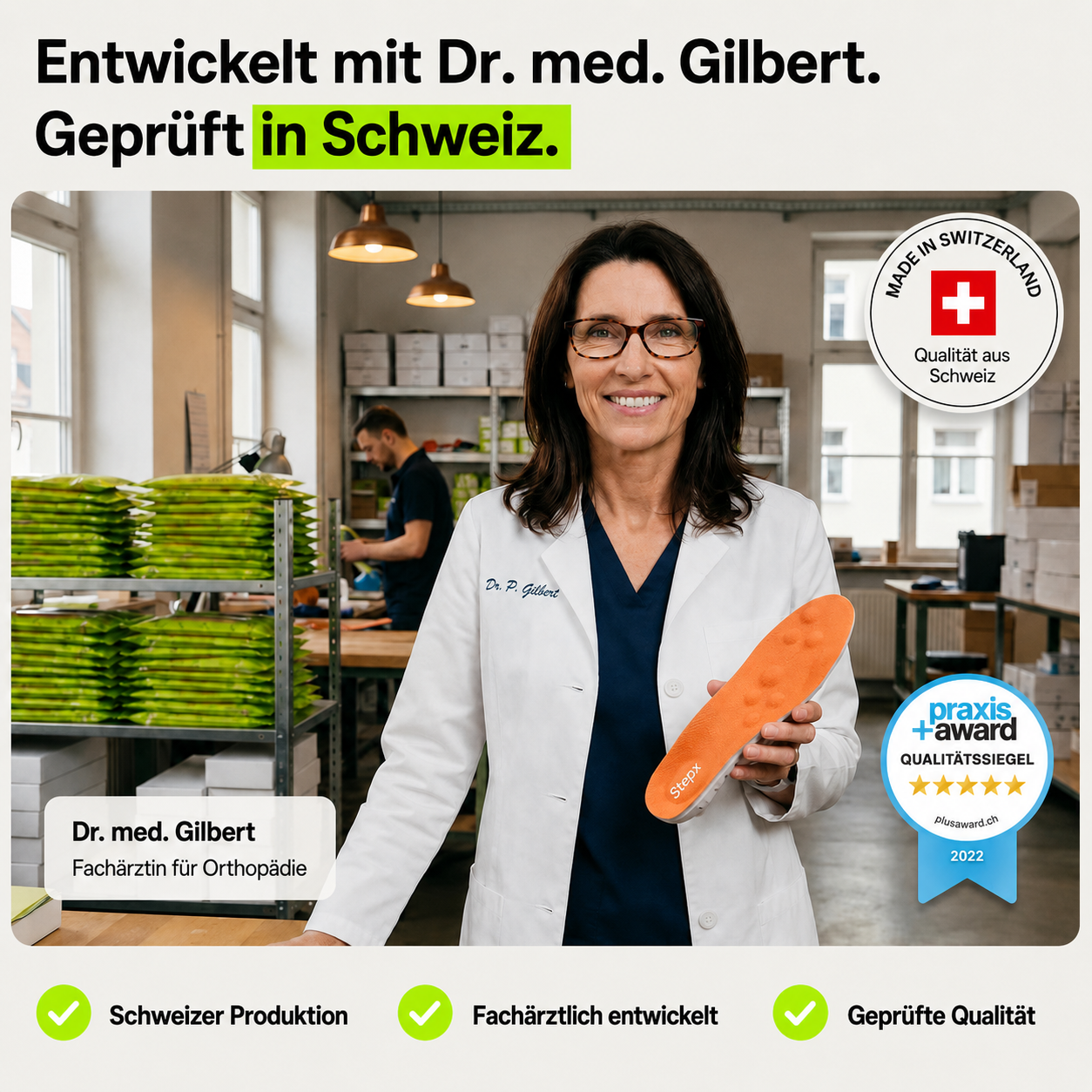 Entlastungssohlen bei Fersenschmerzen & Plantarfasziitis